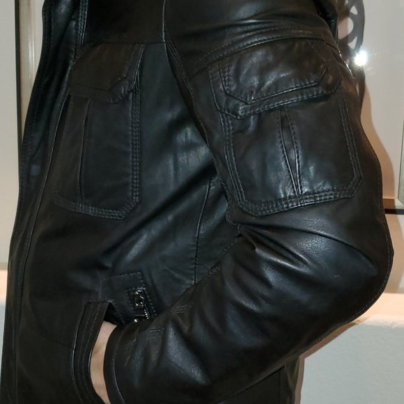 Hugo Boss Nekuno Leather Jacket - Picture 2 of 16